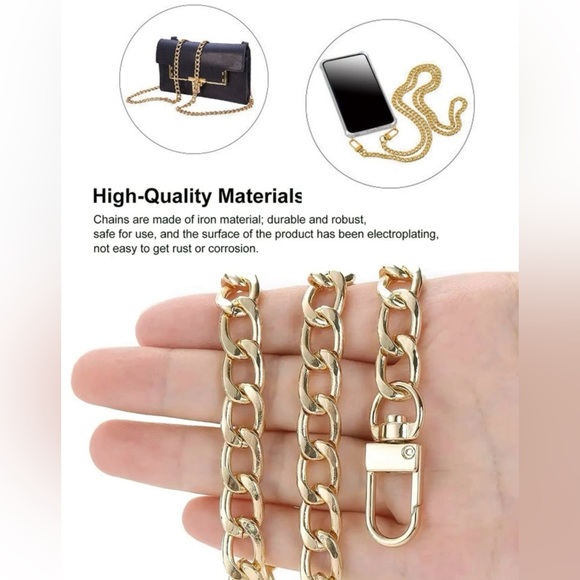 Gold Aftermarket Replacement Chain Length 47.24" - Picture 10 of 16